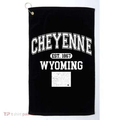Cheyenne Wyoming Est 1867 Varsity Golf Towel