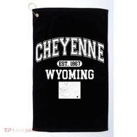 Cheyenne Wyoming Est 1867 Varsity Golf Towel thumb 0