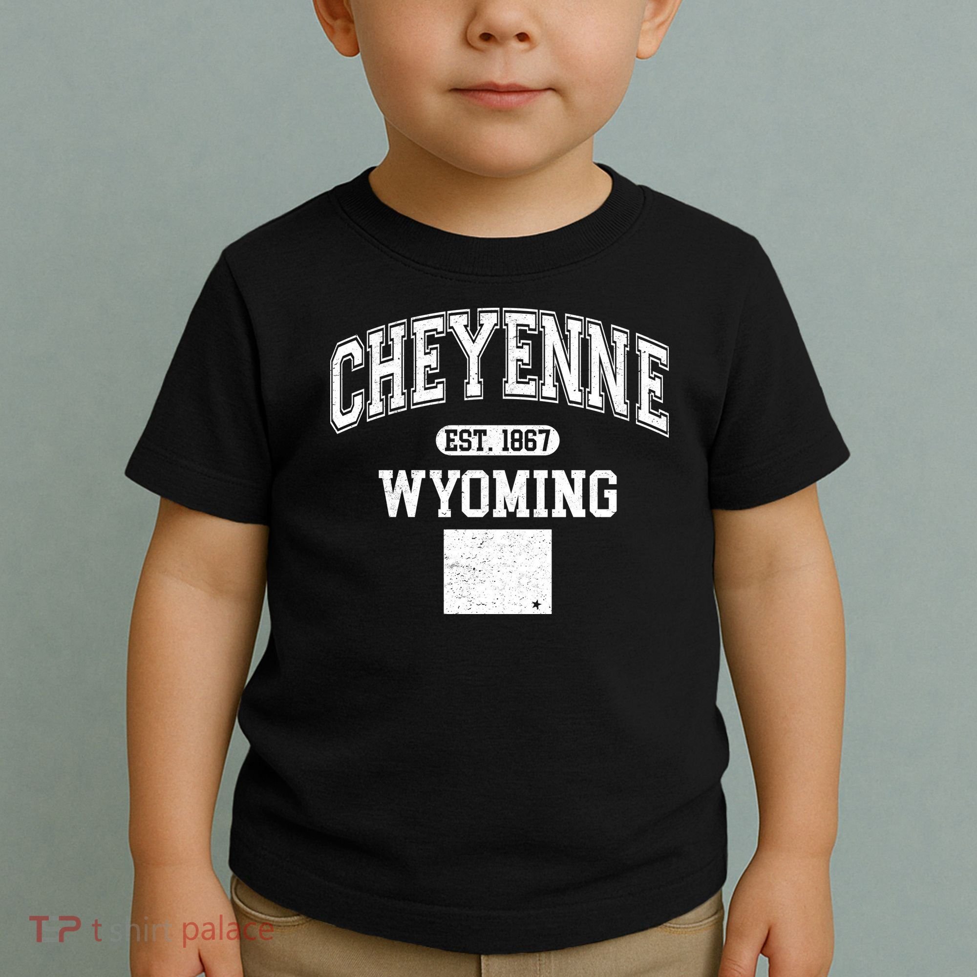 Cheyenne Wyoming Est 1867 Varsity Toddler T-Shirt