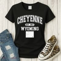 Cheyenne Wyoming Est 1867 Varsity Women's T-Shirt thumb 3
