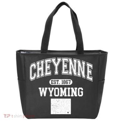 Cheyenne Wyoming Est 1867 Varsity Tote Bag