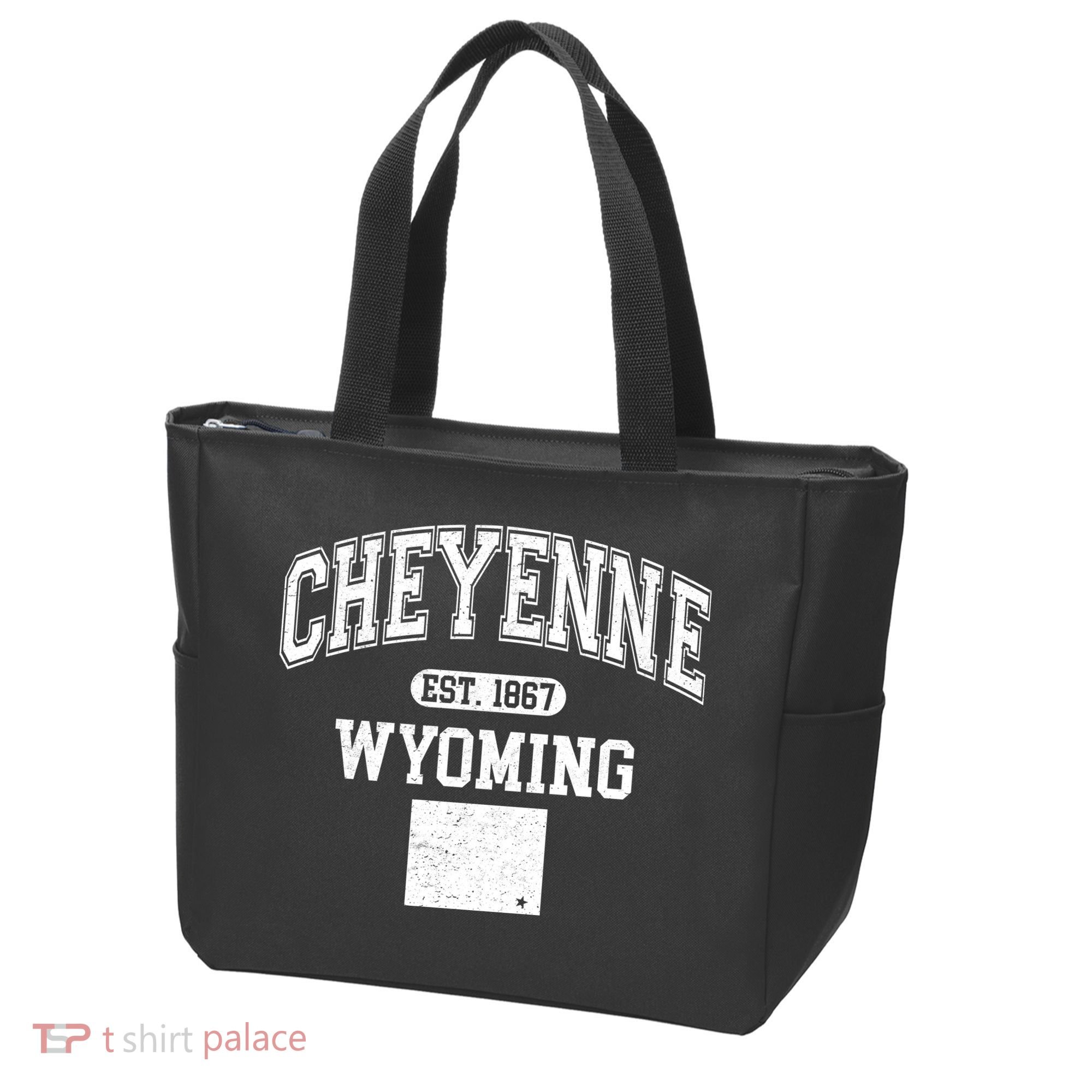 Cheyenne Wyoming Est 1867 Varsity Tote Bag