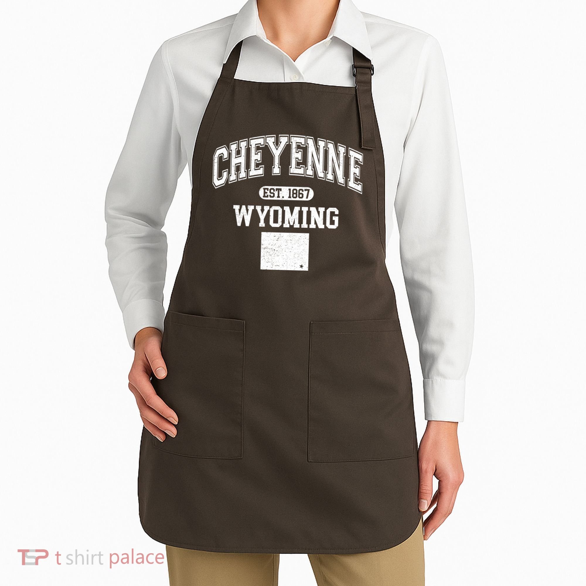 Cheyenne Wyoming Est 1867 Varsity Apron