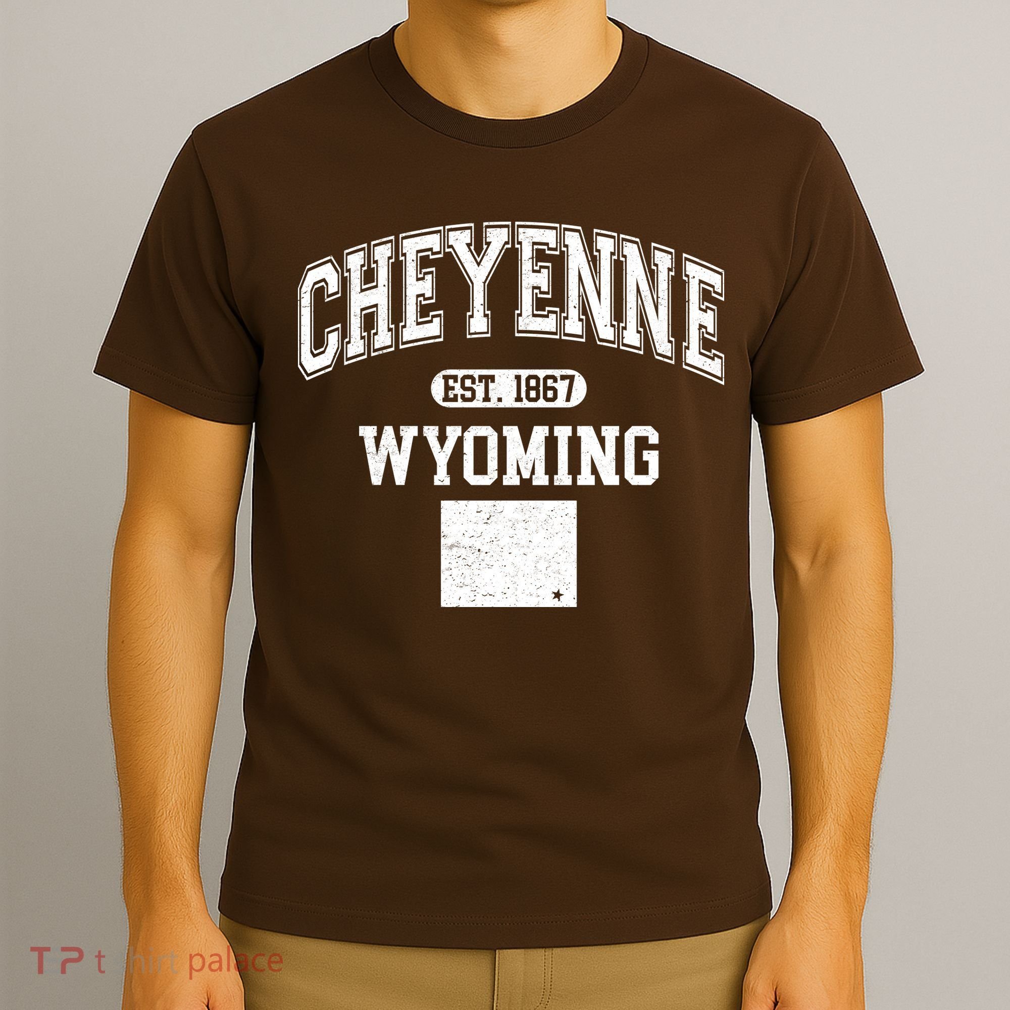 Cheyenne Wyoming Est 1867 Varsity T-Shirt