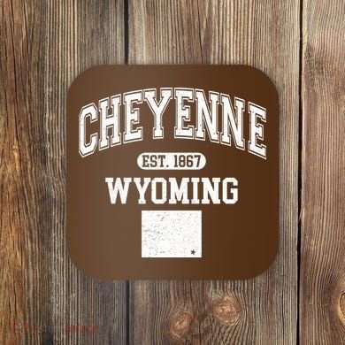 Cheyenne Wyoming Est 1867 Varsity Coaster