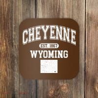 Cheyenne Wyoming Est 1867 Varsity Coaster thumb 0
