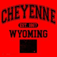 Cheyenne Wyoming Est 1867 Varsity Santa Hat thumb 1