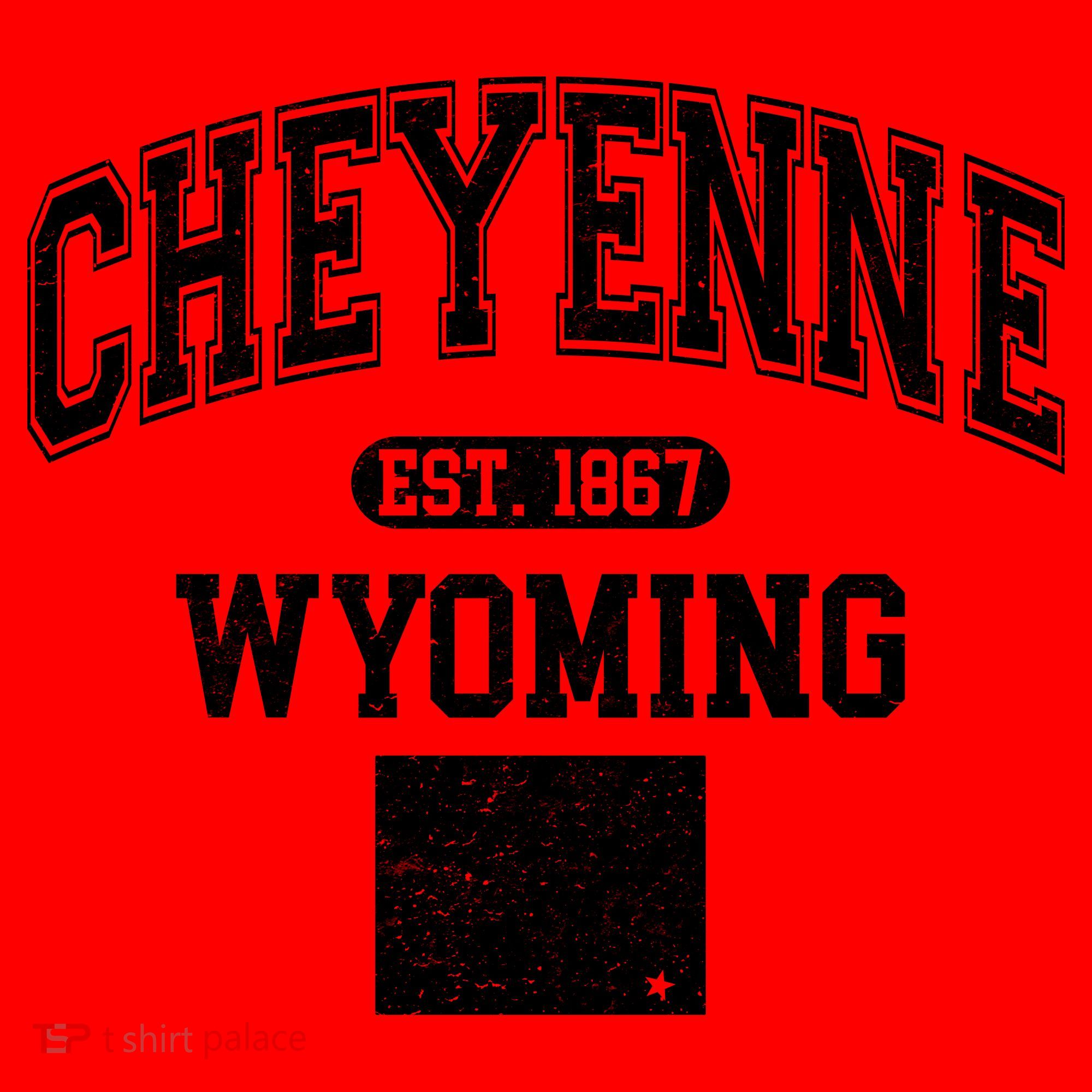 Cheyenne Wyoming Est 1867 Varsity Santa Hat