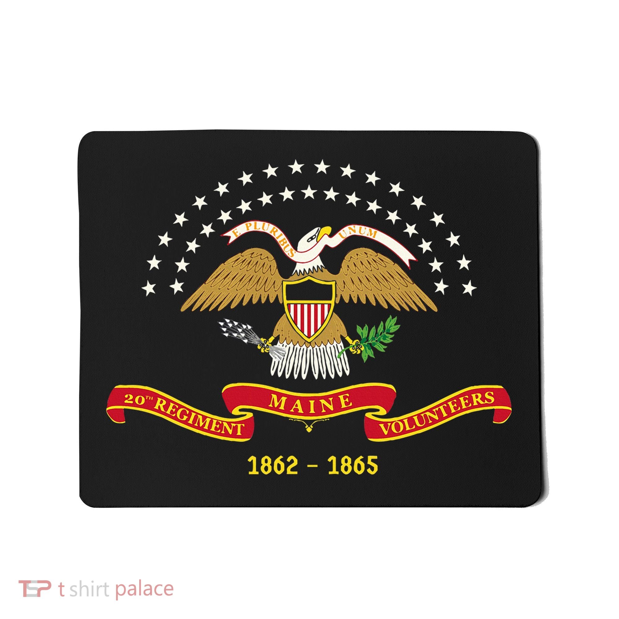Civil War Era 20th Maine Volunteer Infantry Regiment Flag Mousepad