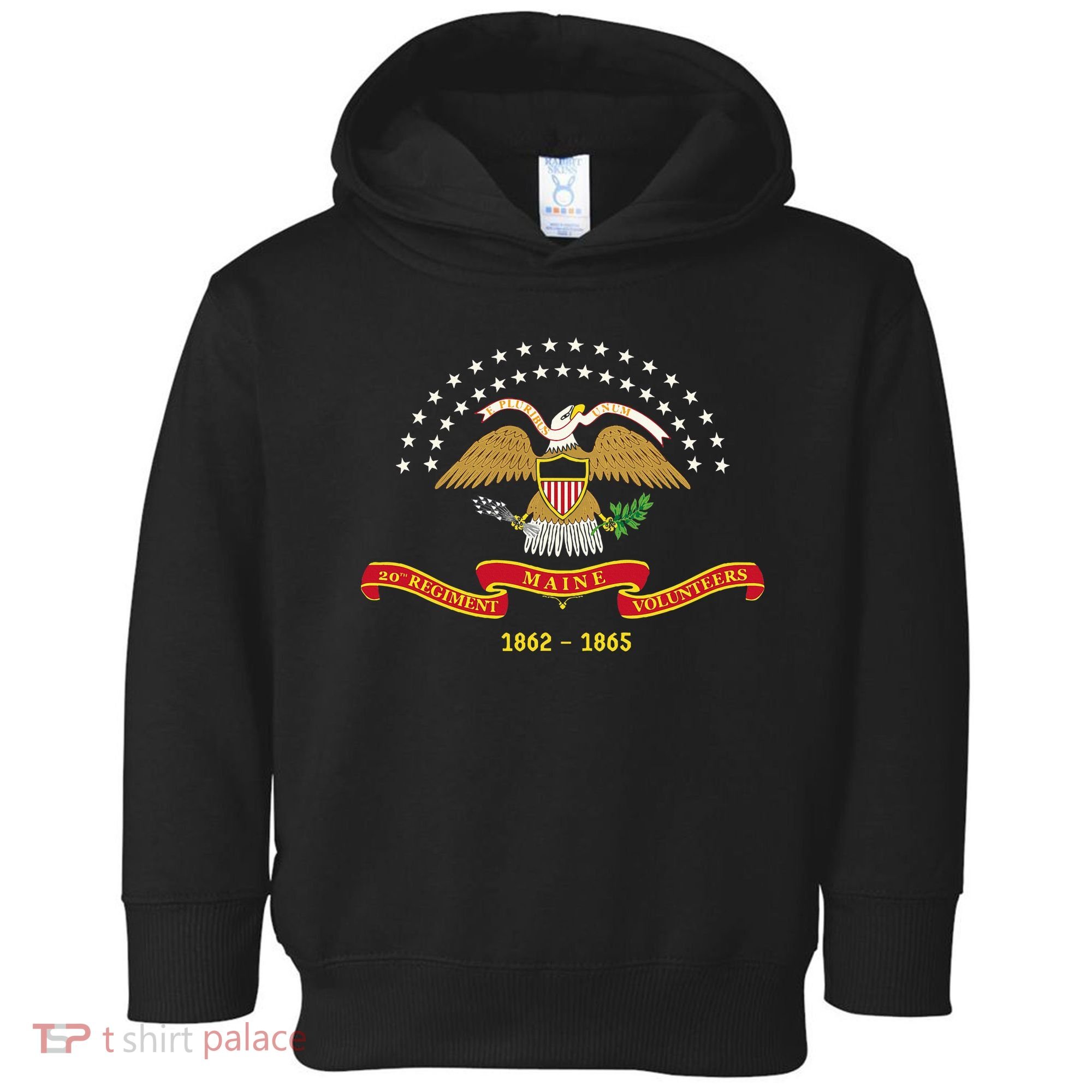 Civil War Era 20th Maine Volunteer Infantry Regiment Flag Toddler Hoodie