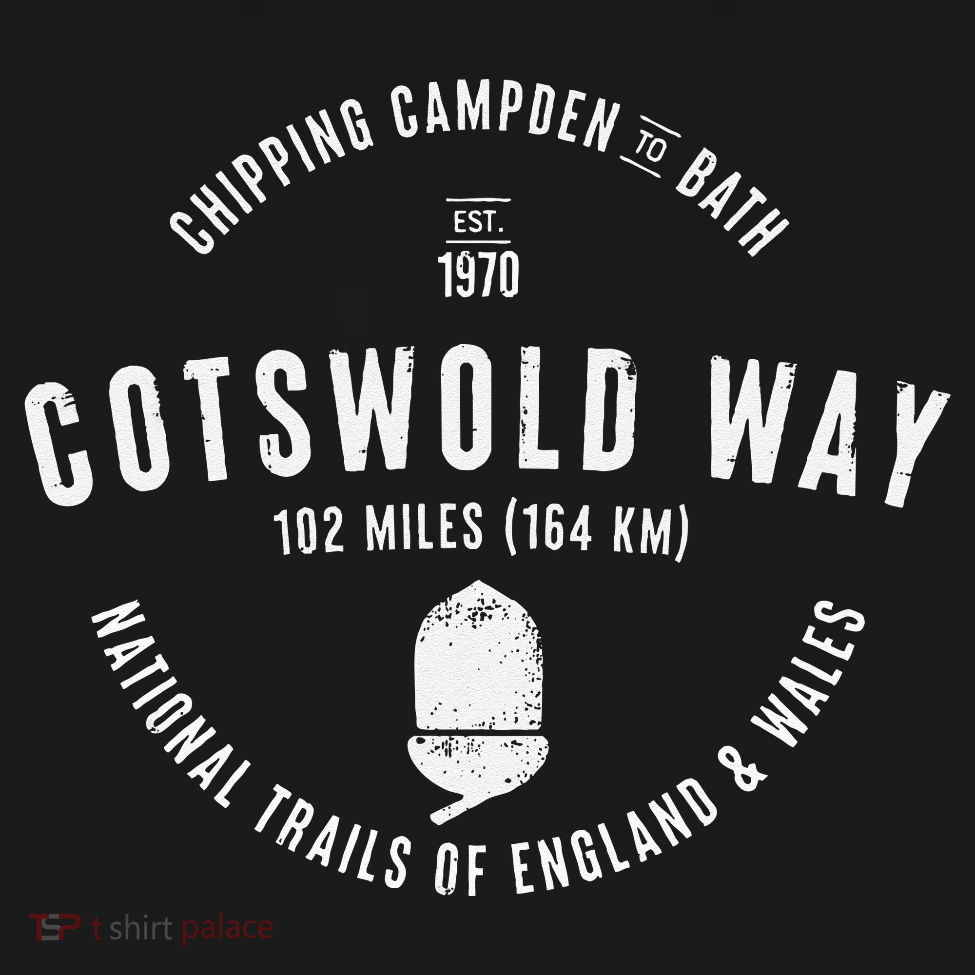 Cotswold Way England Wales Hikes Long Sleeve Shirt