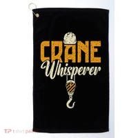 Crane Whisperer Funny Crane Operator Golf Towel thumb 0