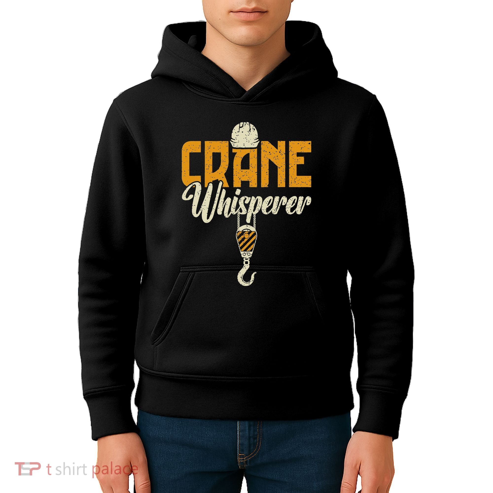 Crane Whisperer Funny Crane Operator Kids Hoodie