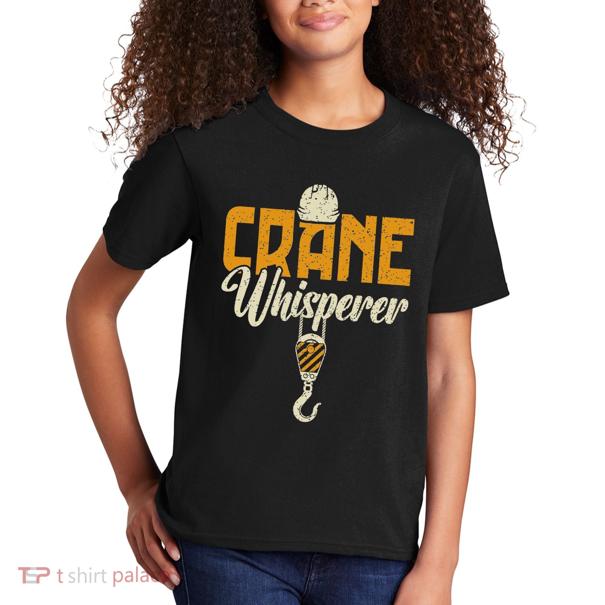Crane Whisperer Funny Crane Operator Kids T-Shirt