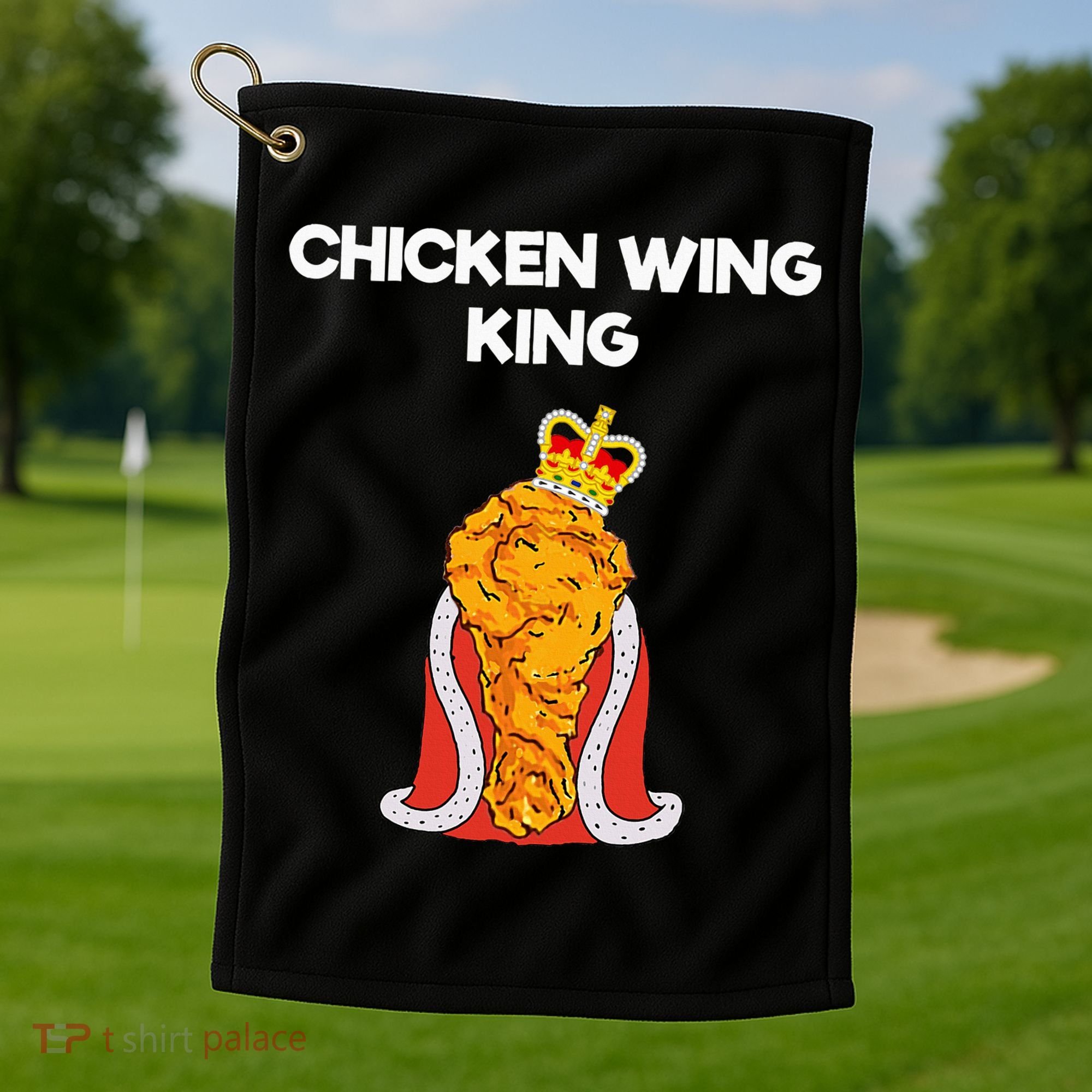 Chicken Wing Fan King Golf Towel