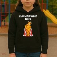 Chicken Wing Fan King Kids Hoodie thumb 3
