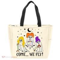 Come We Fly Funny PT SLP OT Nurse Ghost Nursing Halloween Tote Bag thumb 0