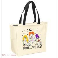 Come We Fly Funny PT SLP OT Nurse Ghost Nursing Halloween Tote Bag thumb 2