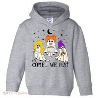 Come We Fly Funny PT SLP OT Nurse Ghost Nursing Halloween Toddler Hoodie thumb 0