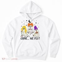 Come We Fly Funny PT SLP OT Nurse Ghost Nursing Halloween Hoodie thumb 0