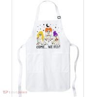 Come We Fly Funny PT SLP OT Nurse Ghost Nursing Halloween Apron thumb 0