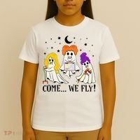 Come We Fly Funny PT SLP OT Nurse Ghost Nursing Halloween T-Shirt thumb 4
