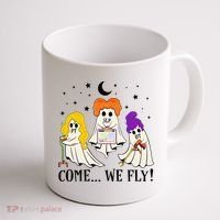 Come We Fly Funny PT SLP OT Nurse Ghost Nursing Halloween Coffee Mug thumb 1