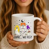 Come We Fly Funny PT SLP OT Nurse Ghost Nursing Halloween Coffee Mug thumb 3