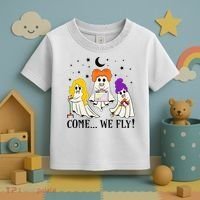 Come We Fly Funny PT SLP OT Nurse Ghost Nursing Halloween Toddler T-Shirt thumb 3