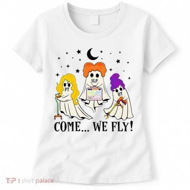 Come We Fly Funny PT SLP OT Nurse Ghost Nursing Halloween Women's T-Shirt