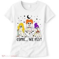 Come We Fly Funny PT SLP OT Nurse Ghost Nursing Halloween Women's T-Shirt thumb 0