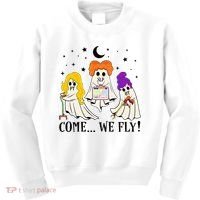 Come We Fly Funny PT SLP OT Nurse Ghost Nursing Halloween Kids Sweatshirt thumb 0