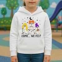 Come We Fly Funny PT SLP OT Nurse Ghost Nursing Halloween Kids Hoodie thumb 3