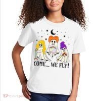 Come We Fly Funny PT SLP OT Nurse Ghost Nursing Halloween Kids T-Shirt thumb 2