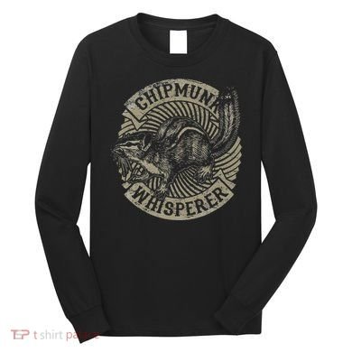 Chipmunk Whisperer Funny Love Squirrel Women Long Sleeve Shirt