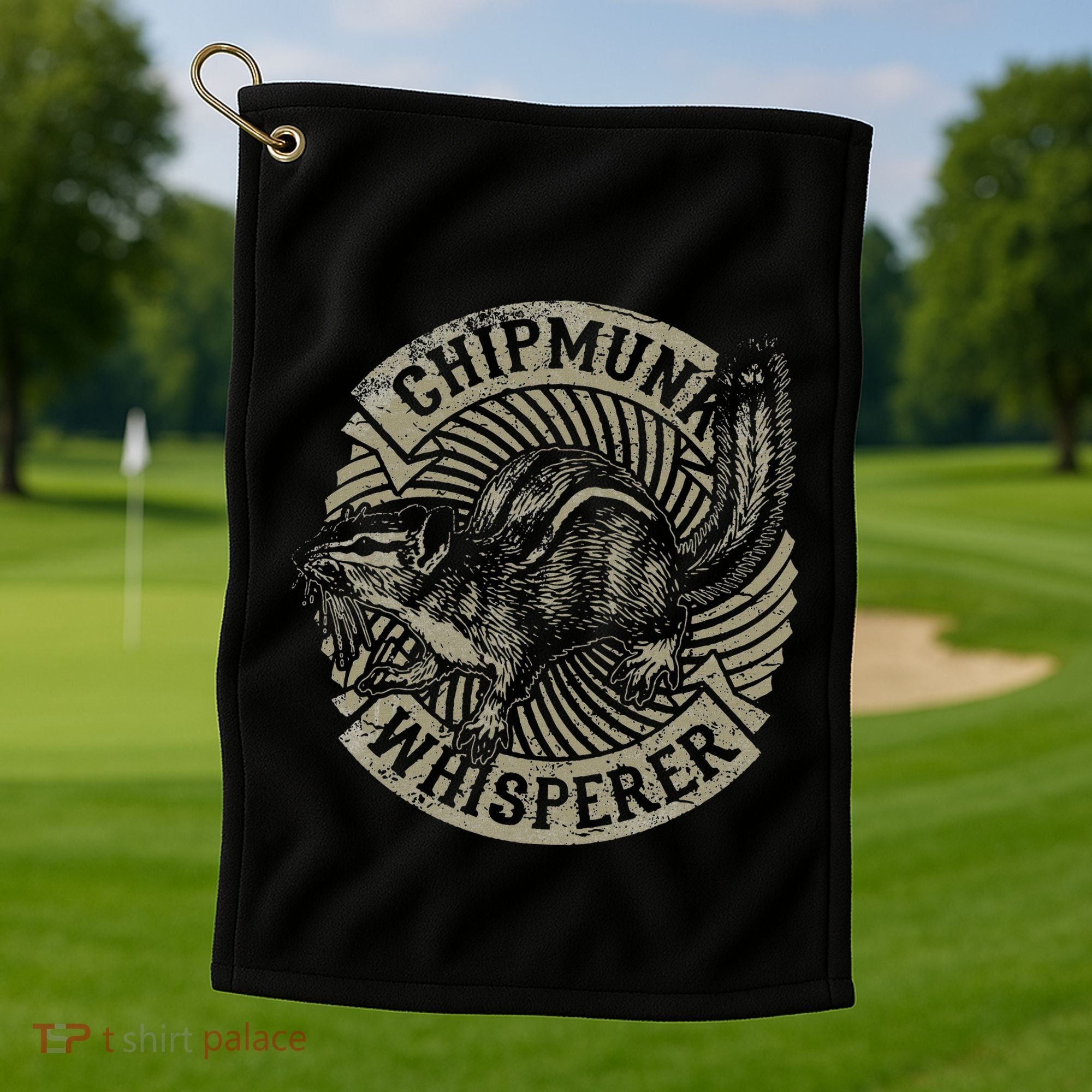 Chipmunk Whisperer Funny Love Squirrel Women Golf Towel