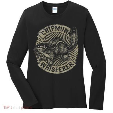 Chipmunk Whisperer Funny Love Squirrel Women Women's Long Sleeve Shirt