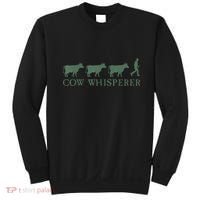 Cow Whisperer Funny Farmer Outfit For Farming Lovers Sweatshirt thumb 0