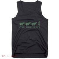 Cow Whisperer Funny Farmer Outfit For Farming Lovers Tank Top thumb 0