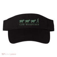 Cow Whisperer Funny Farmer Outfit For Farming Lovers Visor thumb 0