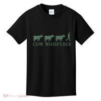 Cow Whisperer Funny Farmer Outfit For Farming Lovers Kids T-Shirt thumb 0