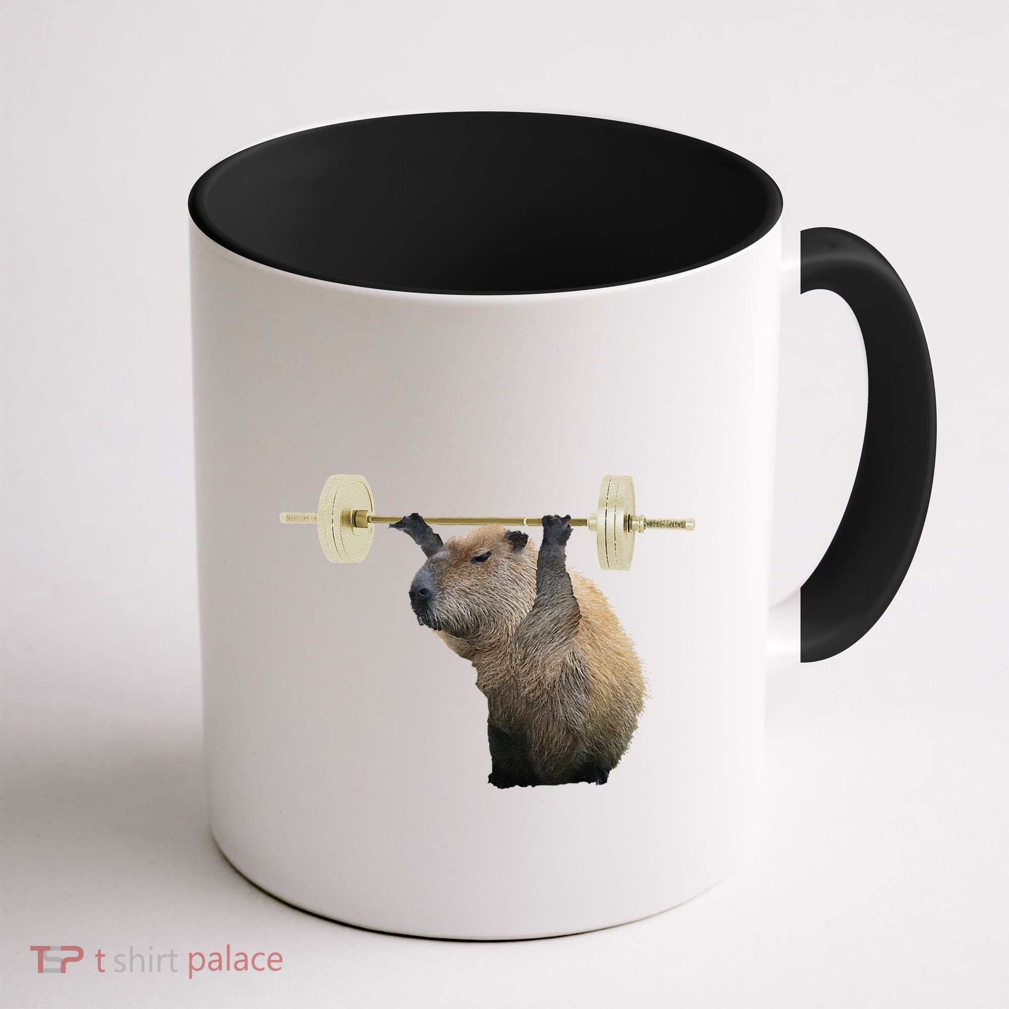 Capybara Weightlifting Funny Body Building Training Coffee Mug