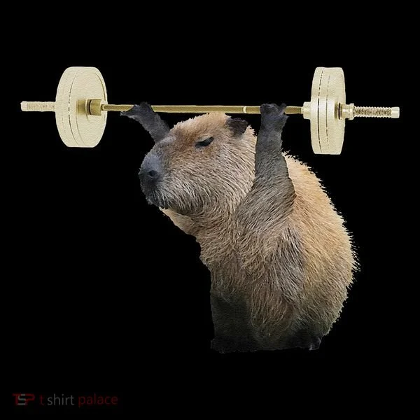 Capybara Weightlifting Funny Body Building Training Coffee Mug