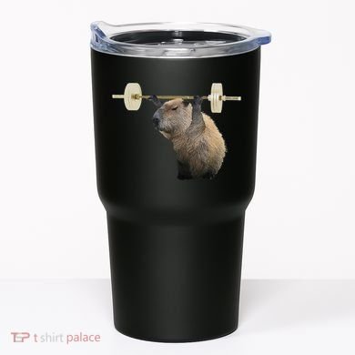 Capybara Weightlifting Funny Body Building Training Tumbler