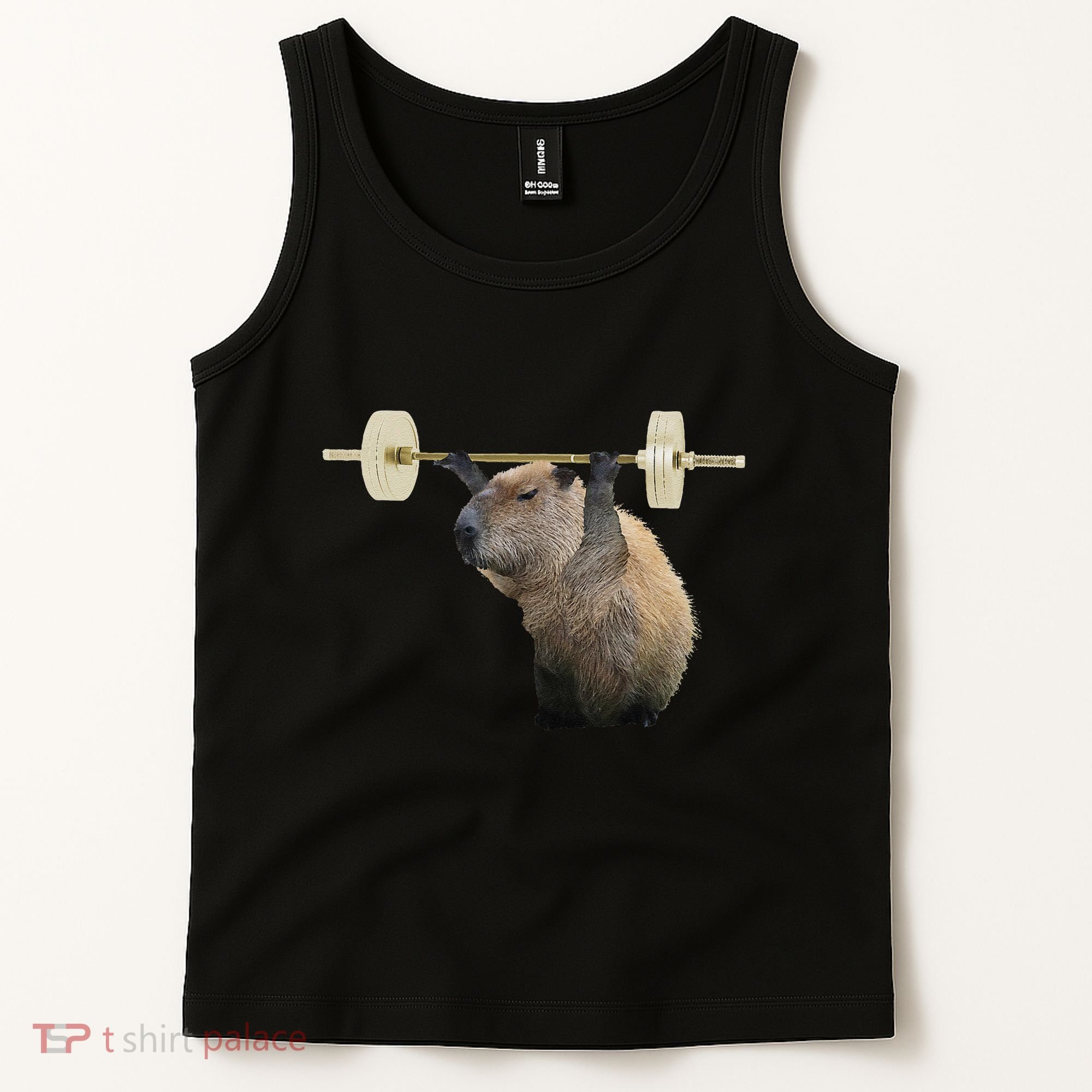 Capybara Weightlifting Funny Body Building Training Tank Top