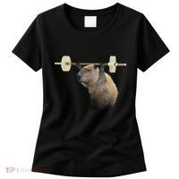 Capybara Weightlifting Funny Body Building Training Women's T-Shirt thumb 0