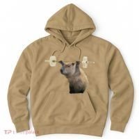 Capybara Weightlifting Funny Body Building Training Hoodie thumb 0