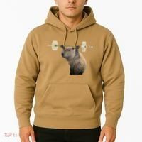 Capybara Weightlifting Funny Body Building Training Hoodie thumb 2