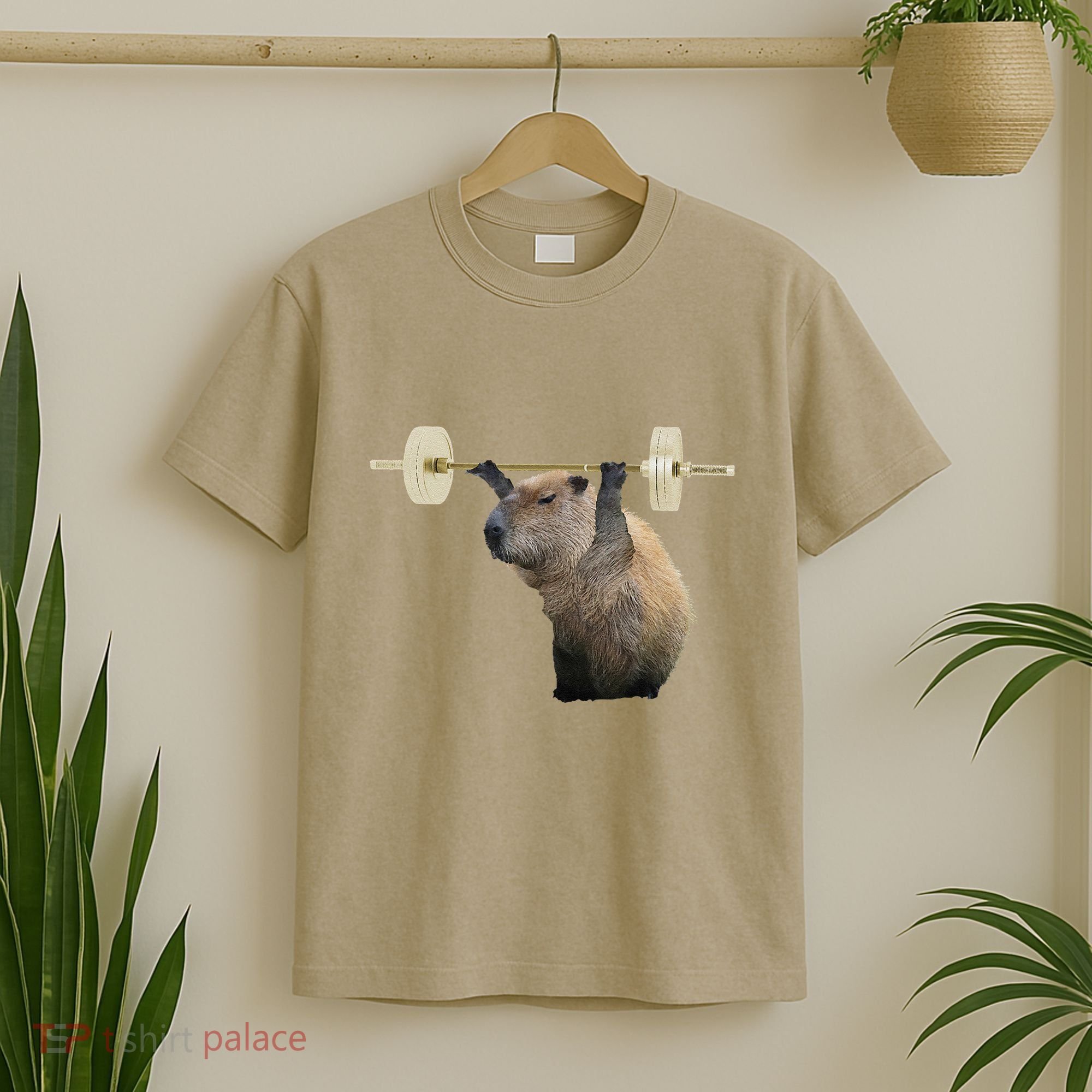 Capybara Weightlifting Funny Body Building Training T-Shirt
