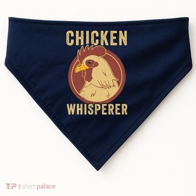 Chicken Whisperer Funny Chicken Lover Chicken Farmer USA-Made Doggie Bandana